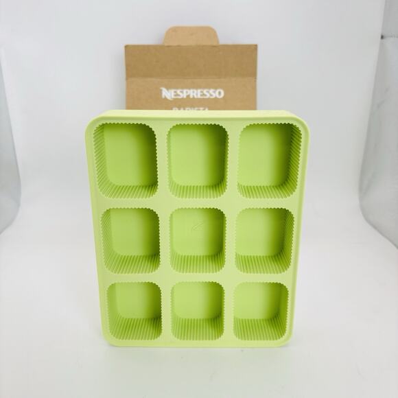 Nespresso Barista Ice Cube Tray Pistachio Silicone New In Box. - Picture 8 of 12